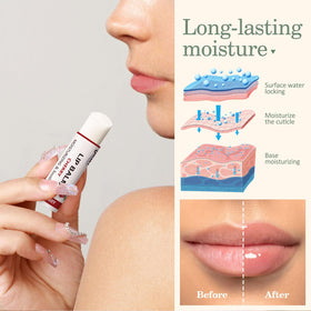 Dmsky close-up texture of balm emphasizing smooth moisturizing finish