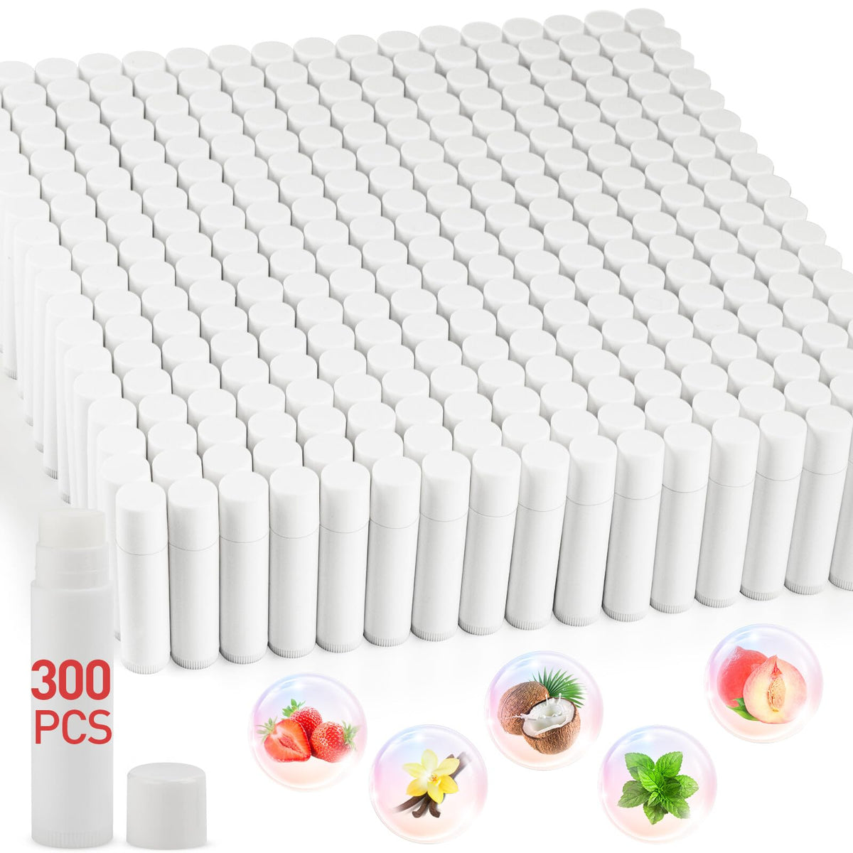 DMSKY front box packaging showing 300 tubes and flavor labels for easy sorting