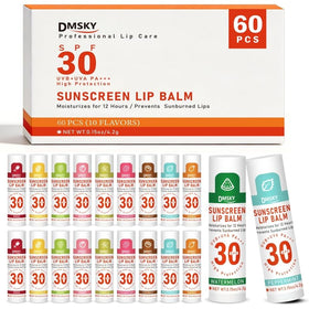 DMSKY front packaging showing 60-pack and clear sunscreen benefit