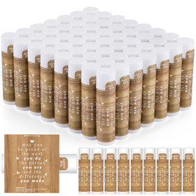 Dmsky front packaging showing 60 lip balms and value gift set benefit