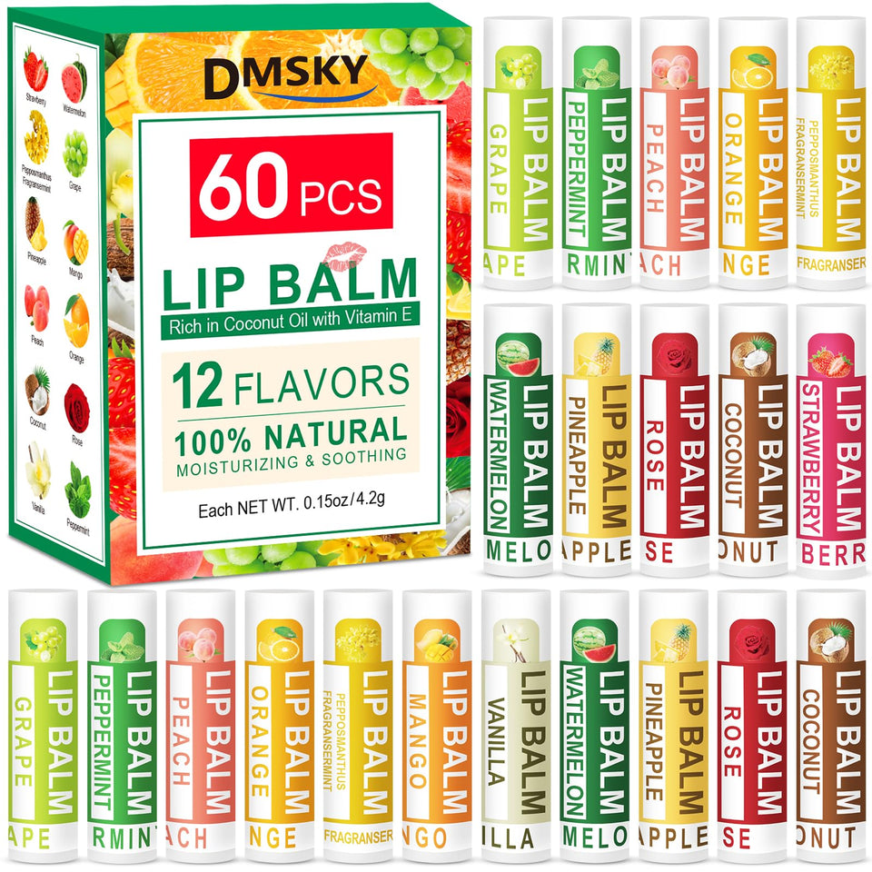 DMSKY front packaging showing 60-pack and flavor variety for easy selection