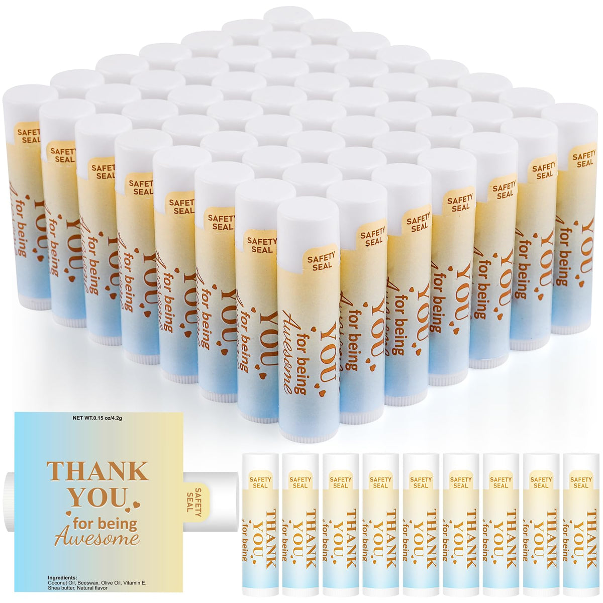 Dmsky front packaging showing 60 tubes and thank you message benefit: easy group gifting