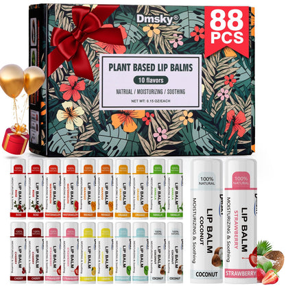 Dmsky front packaging showing the 88-pack and flavor variety benefits