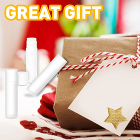 Dmsky lip balms styled as wedding favors showing cohesive gifting and guest appeal