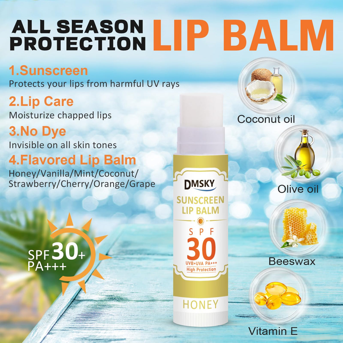 Dmsky lip application in use showing quick clear coverage for outdoor benefit