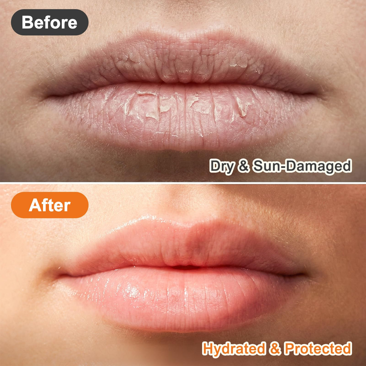 DMSKY lip balm in use at the beach demonstrating sun protection and outdoor convenience