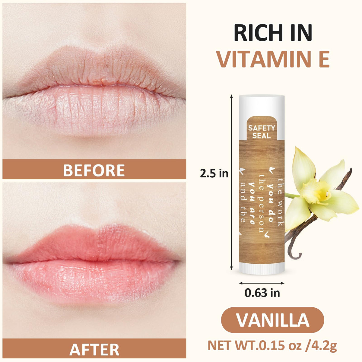 Dmsky open cap revealing creamy texture for quick lip hydration benefit