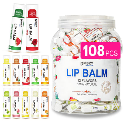 Dmsky pack front view showing 108 tubes and assorted flavors for convenient gifting
