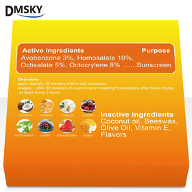 DMSKY tube in travel bag pocket for on-the-go sun protection