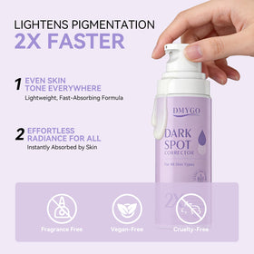 DMYGO lightweight serum texture close-up demonstrating quick absorption