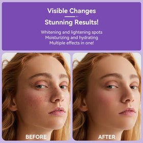 DMYGO being applied to face and hands, helps even skin tone