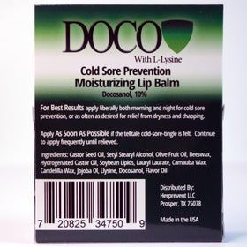 DOCO DocoShield in use applying balm to lips for instant moisture and discreet coverage