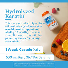 Doctor's Best open bottle with veg capsules displayed for serving size