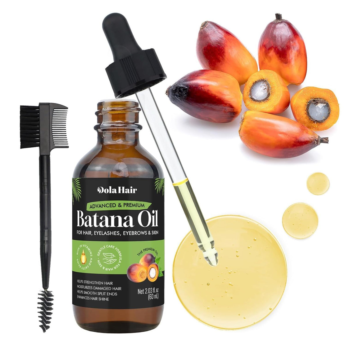 Hand applying Dolahair oil to dry skin to show fast absorption and lasting hydration