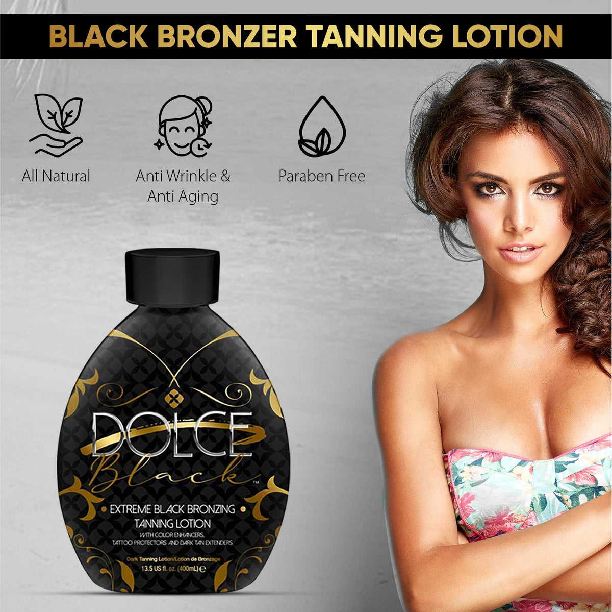 Dolce Black being applied to hand demonstrating smooth application