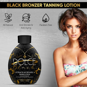 Dolce Black being applied to hand demonstrating smooth application