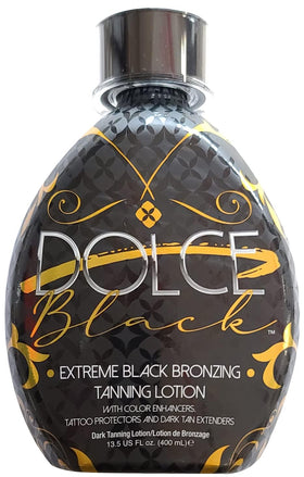 Dolce Black lotion texture close-up highlighting silky spreadability