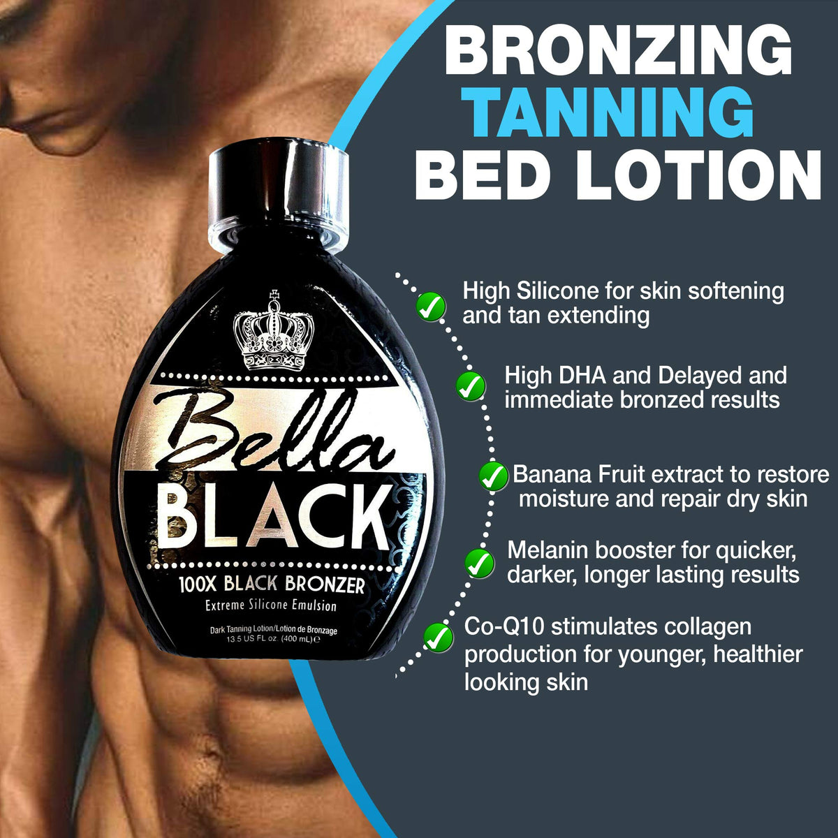 Dolce Vita Bella Black being applied to forearm illustrating smooth, even spread