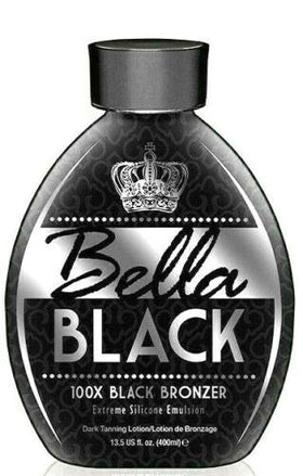 Dolce Vita Bella Black result on model showing deep bronzed look and hydrated skin