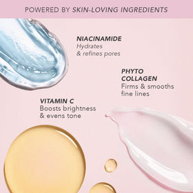 DOLL 10 texture close-up illustrating silky, blendable formula for smooth finish