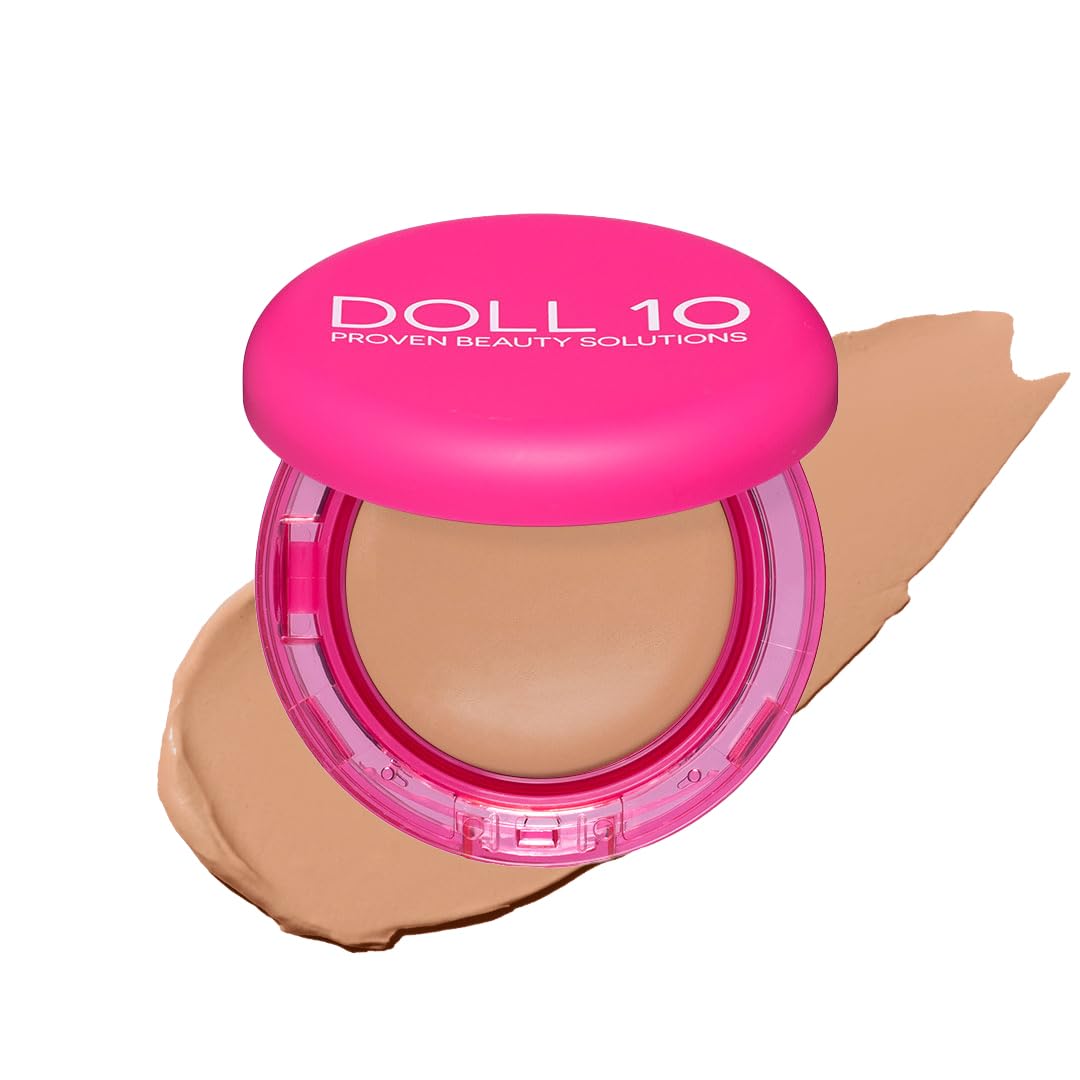 DOLL 10 jar front view showing clean packaging and hydrating foundation