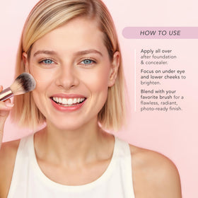 DOLL 10 ingredients visual featuring Vitamin C and hyaluronic acid for skin comfort