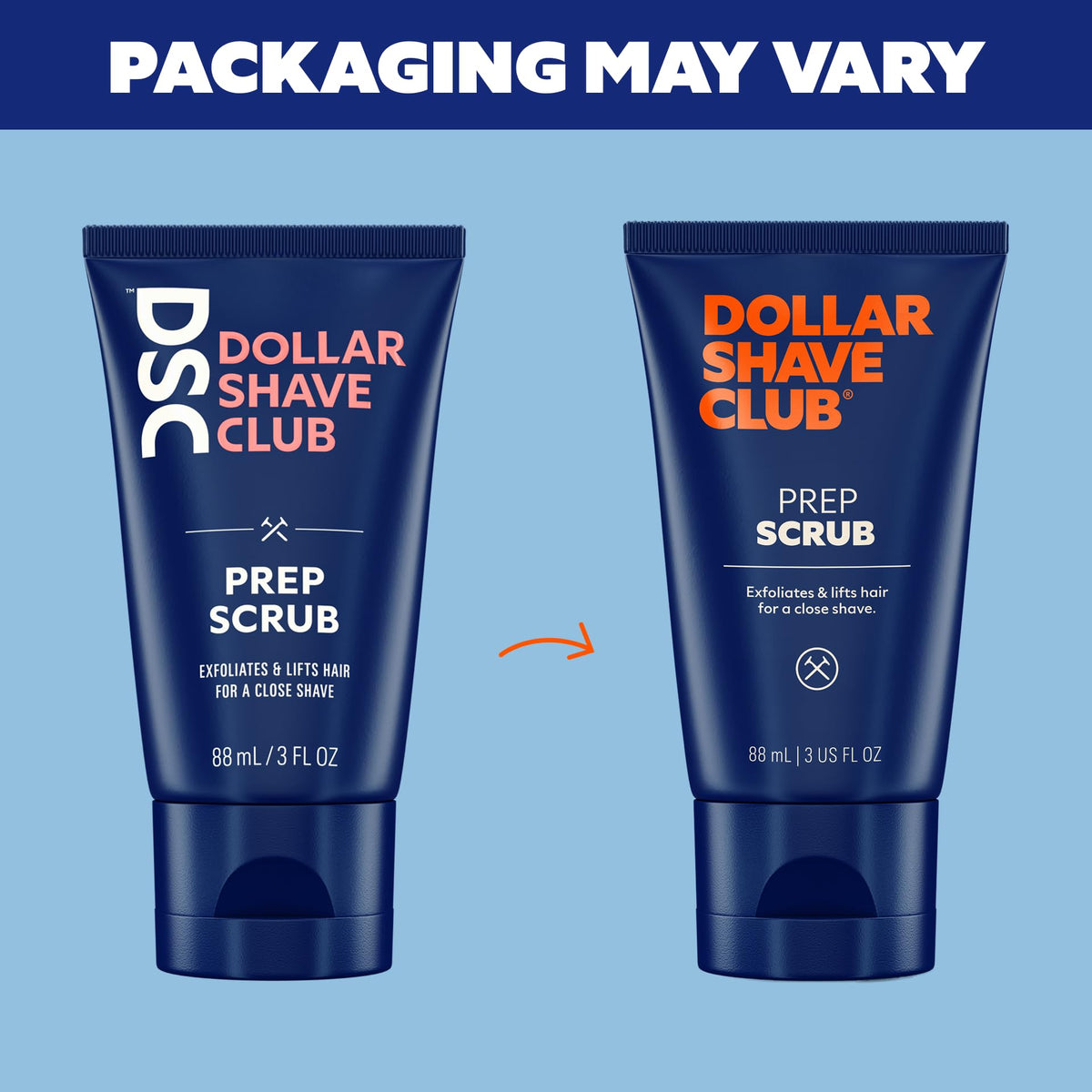 Dollar Shave Club product staged on bathroom counter showing routine-ready grooming setup