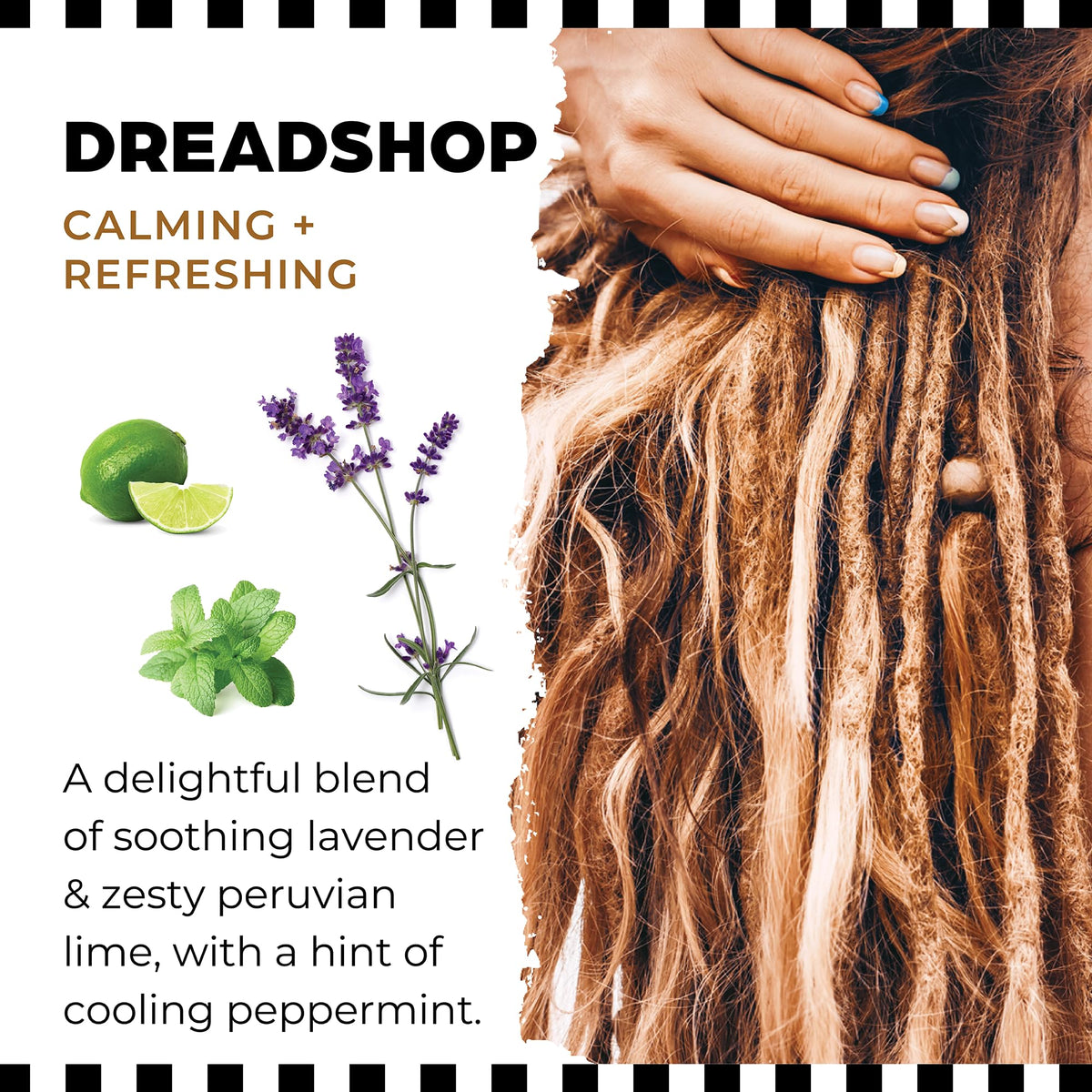 Person washing locs with Dollylocks demonstrating buildup removal and hydration