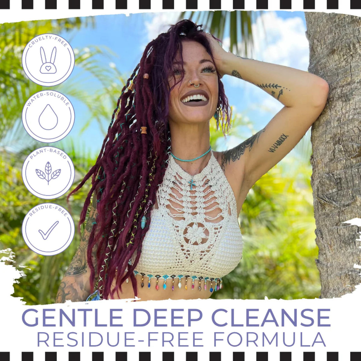 Dollylocks shampoo texture pour highlighting smooth, lightweight clarity