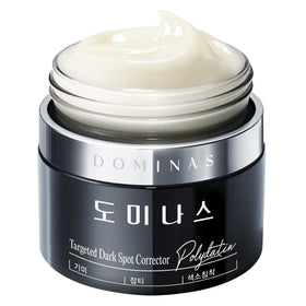 DOMINAS front jar view showing packaging and quick skin-brightening benefit