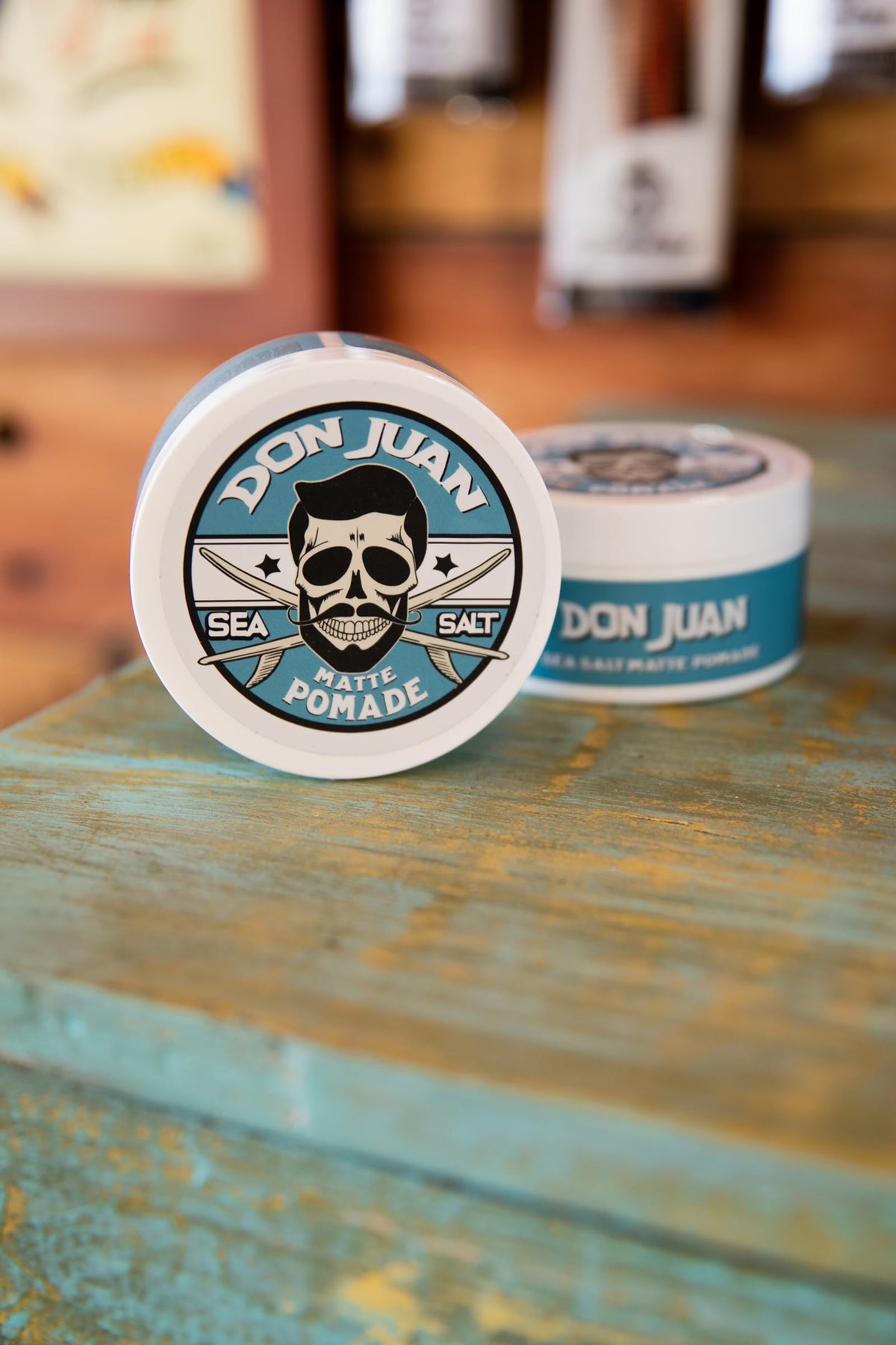 Don Juan scent concept with surf wax imagery to convey nostalgic beach aroma