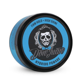 Don Juan front packaging showing strong hold and high shine benefits