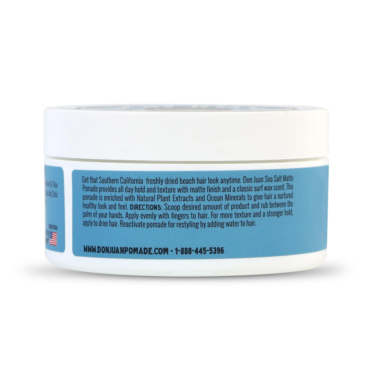 Don Juan side label with ingredients list visible to show plant extracts