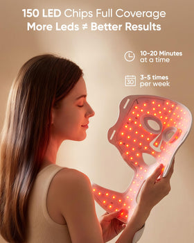 DON PEREGRINO mask worn on face demonstrating hands‑free treatment benefit