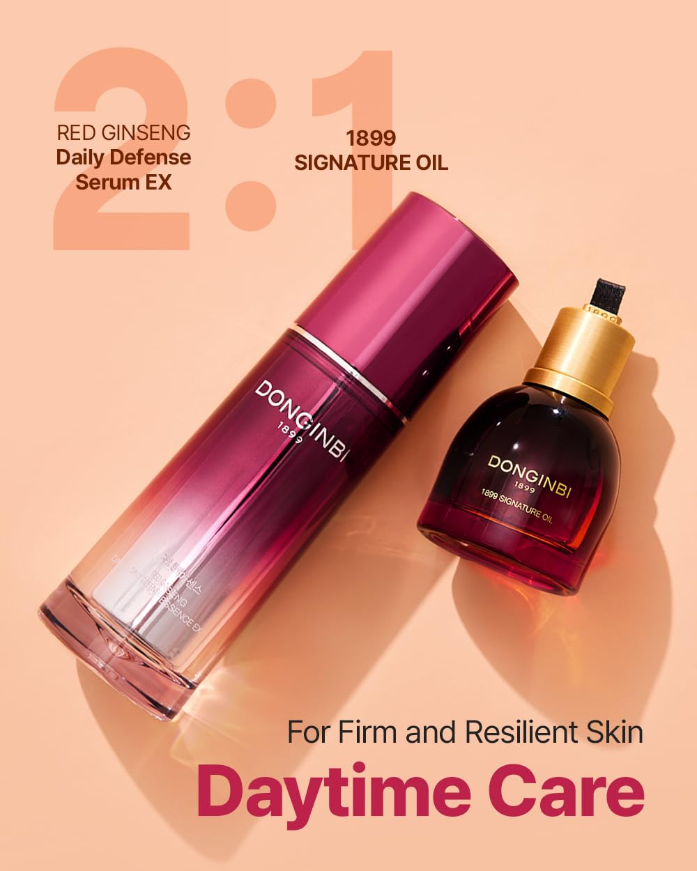 Donginbi 30ml bottle in hand for size reference and convenient travel-friendly benefit