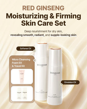 Donginbi toner bottle close-up highlighting hydrating texture and balance