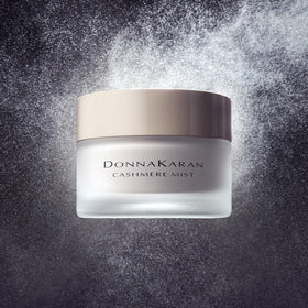 Donna Karan Cashmere Mist open cap and label clear branding and product information