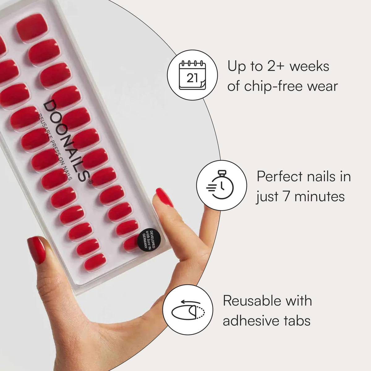 DOONAILS glossy soft gel texture close-up highlighting salon finish