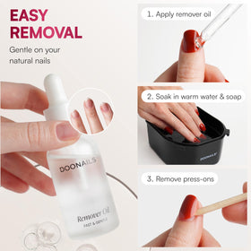 DOONAILS worn pastel almond manicure on hands illustrating polished everyday look