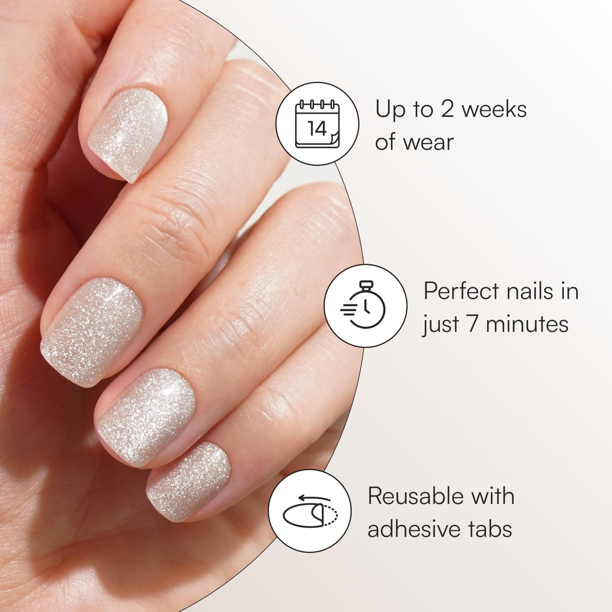 DOONAILS close-up of metallic finish highlighting smooth gel-like shine and salon polish