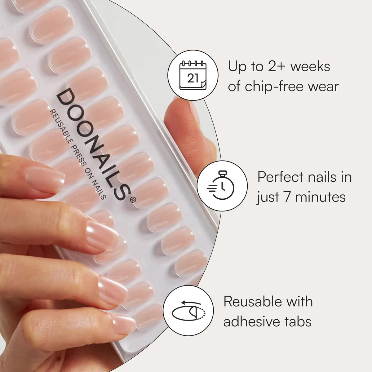 DOONAILS arranged nail shades layout highlighting color variety
