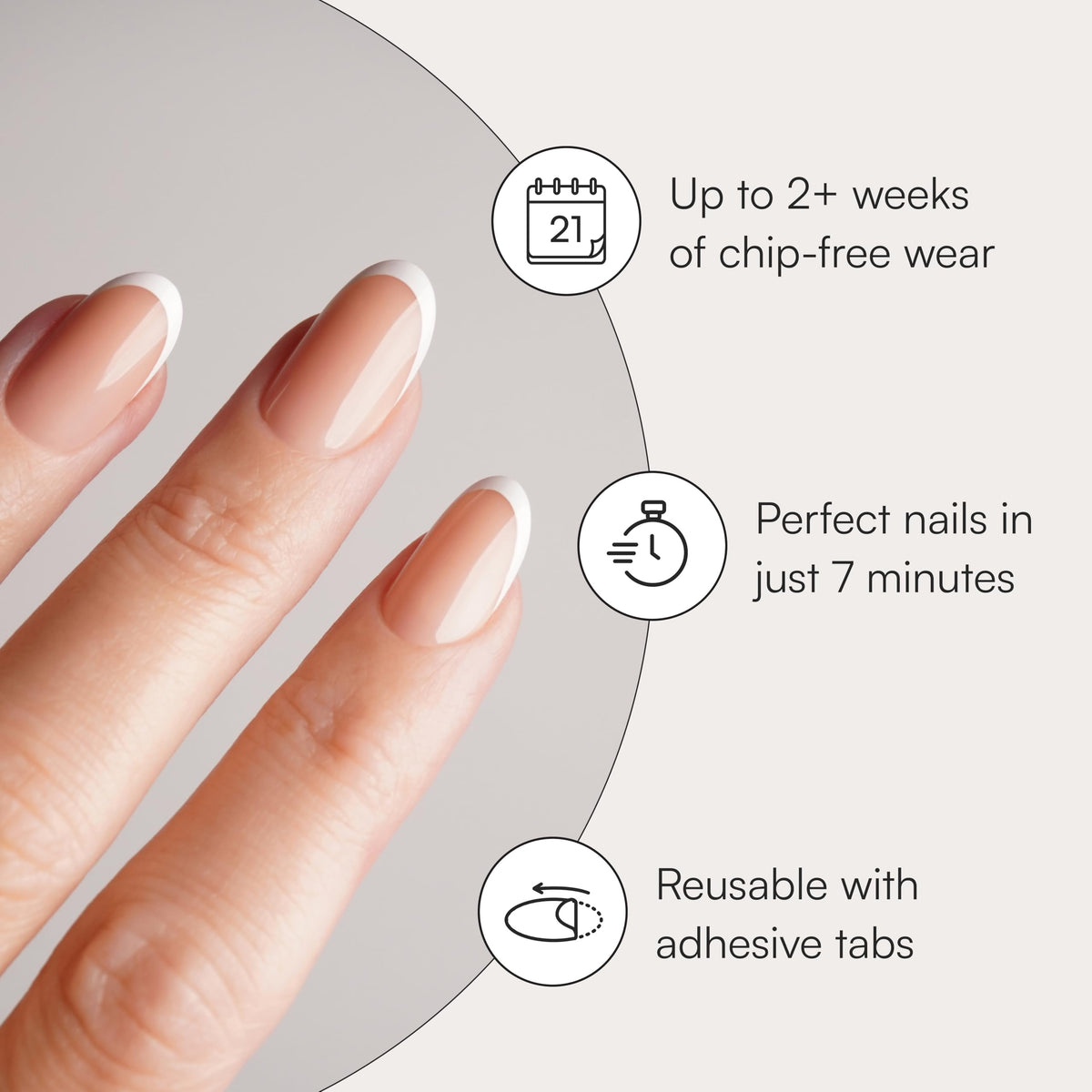DOONAILS size spread with 15 sizes for a precise, comfortable fit
