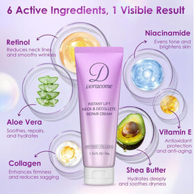 Doracome cream absorbing into skin close view for non-greasy finish