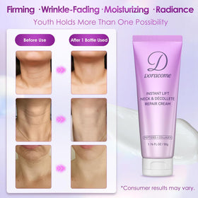 Doracome retinol collagen hyaluronic ingredient display for firming support