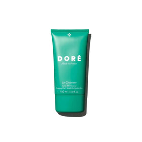 Doré front packaging showing cleanser bottle and benefits