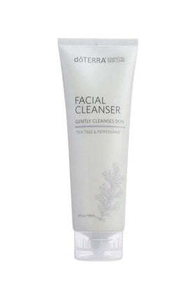 doTERRA facial cleanser front packaging shows bottle and label benefits