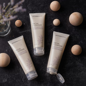 doTERRA cleanser gel texture close-up highlighting smooth, non-greasy feel