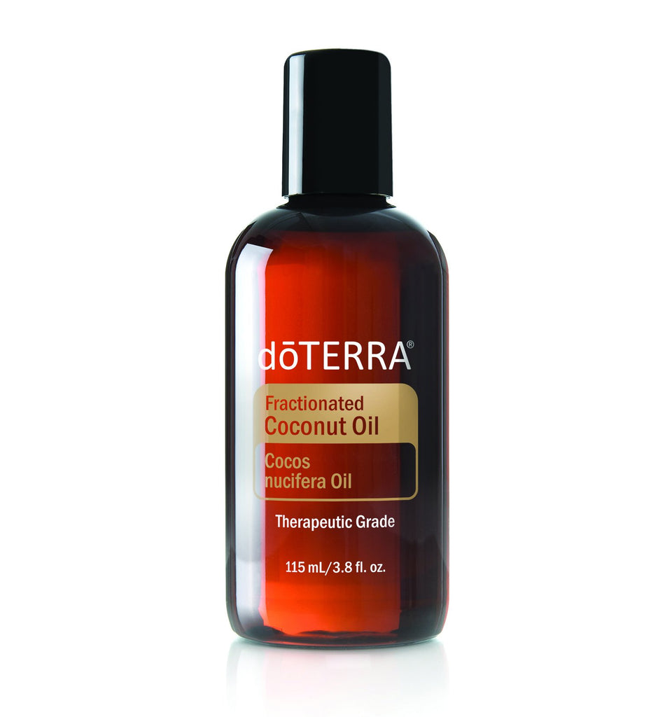 doTERRA front bottle showing label and lightweight carrier oil for easy topical use