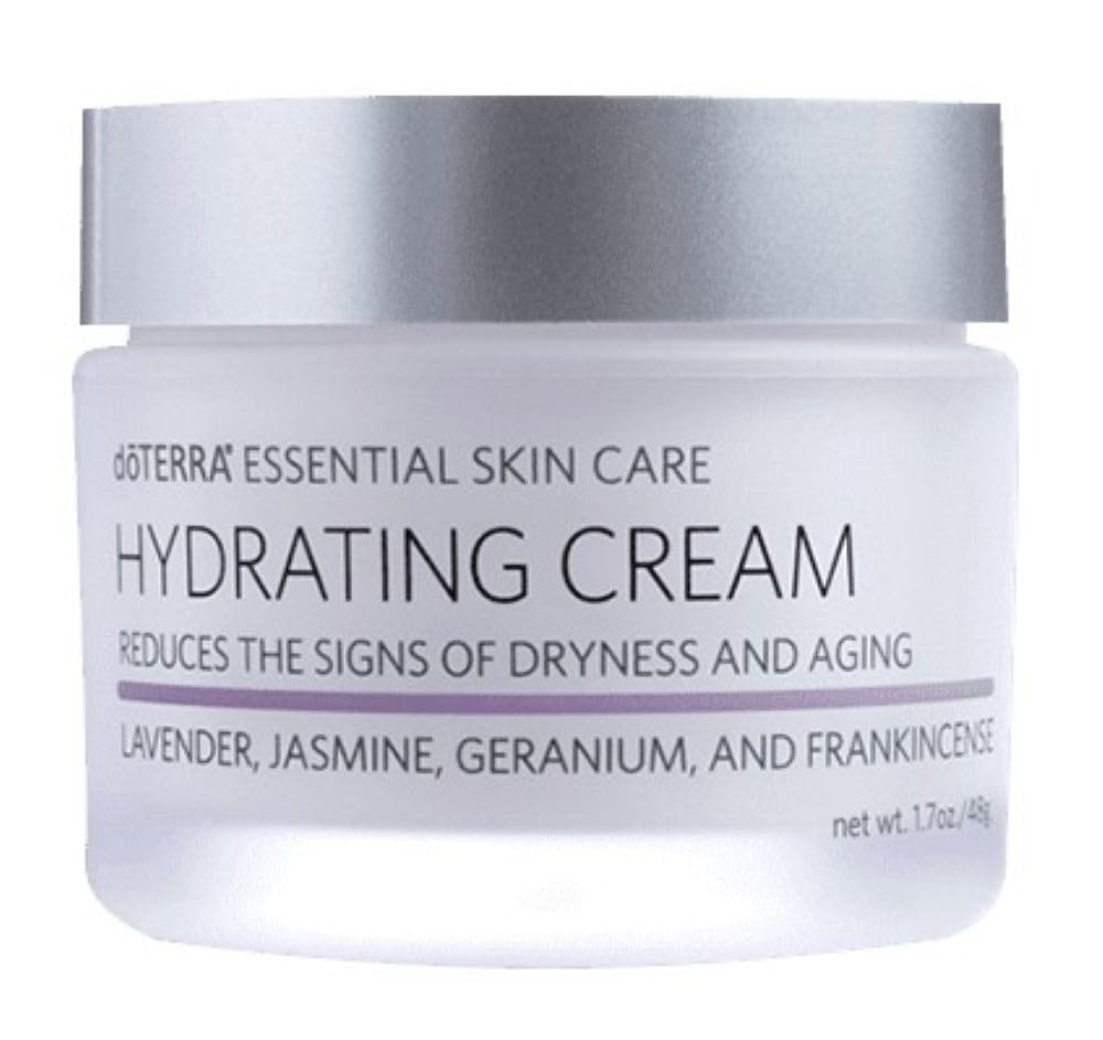 doTERRA Hydrating Cream front jar showing sleek packaging and brand clarity