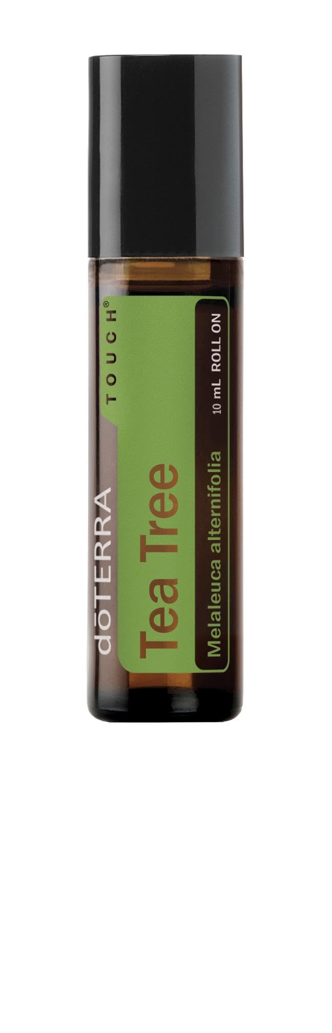 doTERRA Melaleuca Touch front packaging showing bottle and label benefits